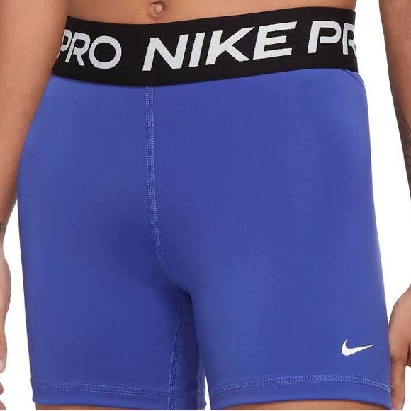 NWT Nike Pro 365 Bike Short 5.0" Lapis Blue S - Picture 2 of 5